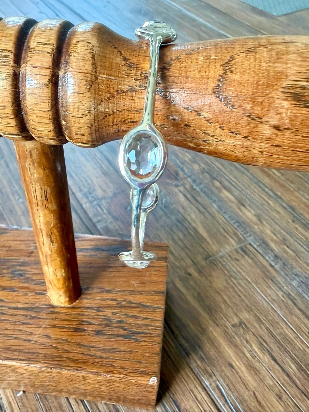 Ippolita 5 Station Quartz Sterling Silver Bangle Bracelet